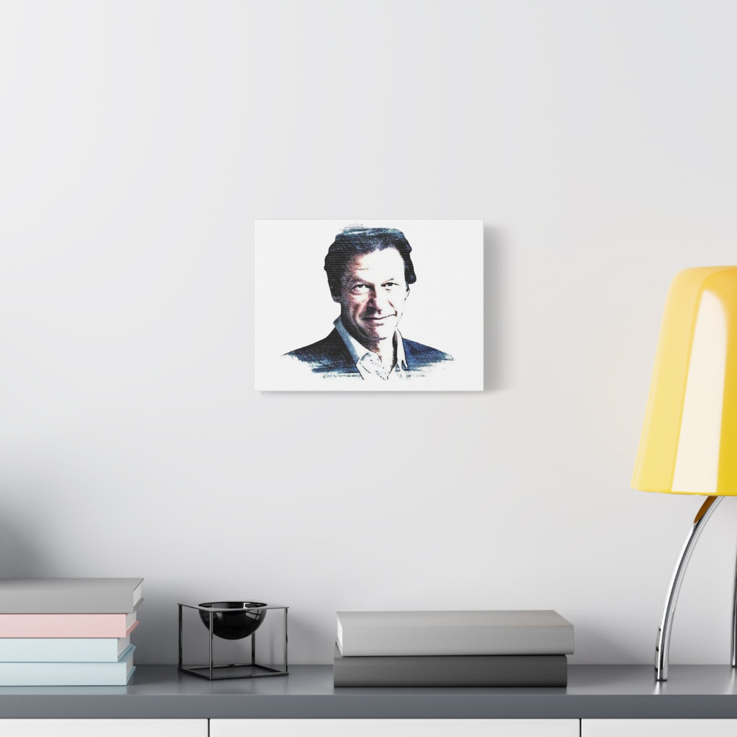 Portrait Canvas Print - Minimalist Male Portrait Matte Stretched Wall Art